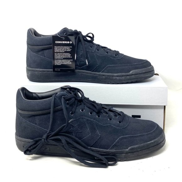 Converse CONS Fastbreak Pro Suede Shoes Sneakers Black Mid Casual Men's 168645C - Picture 6 of 8